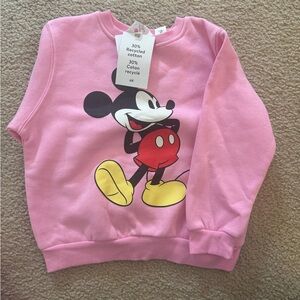 H&M Pink Mickey Mouse Sweatshirt